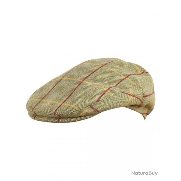 Casquette Jack Pyke plate Tweed vert clair-Casquette T60