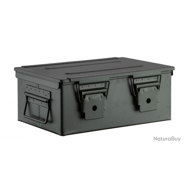 Caisse  munitions mtallique verte 33x22x13cm-CAISSE MUITION METAL VERTE DIM 33 X 22 X 13