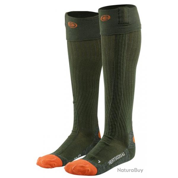 Chaussettes chauffantes Heat STOCK 4.1 TOE CAP et pack batteries - Lenz-Lenz 4.1 Green P45/47