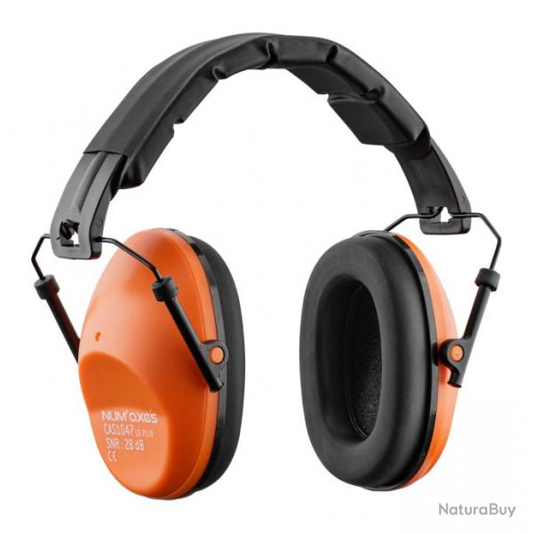 NUM'AXES Casque antibruit passif CAS1047-Coloris Orange