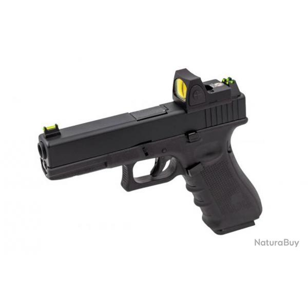 Rplique GBB Raven EU7 Noir avec RMR-REP NP RAVEN PISTOLET EU7 NOIR + BDS