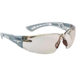 Lunettes BOLLE RUSH+ Platinum verres fumés Copper-LUNETTES BOLLE RUSH+ COPPER PLATINIUM BRANCHES GRI