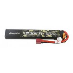 Batterie Lipo 2S 7.4V 1200mAh 25C 1 stick Genspow-7.4V 1200mAh 25C 1 élément T Plug