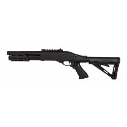 Réplique Fusil à Pompe M870 avec crosse Golden Eagle à Gaz-M870 noir avec crosse Golden Eagle