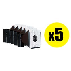 Pack Porte cible conique métallique 17x17 cm (x5)-PACK X 5 PORTE CIBLE CONIQUE 17 X 17
