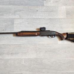 Remington 7400 calibre 35 whelen avec point rouge holosun et 3 boîte de balles.