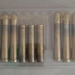 6 cartouches et 3 étuis vides ( 458 Winchester Magnum par P.M.P )