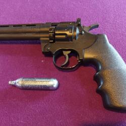 Revolver CROSMAN 357 6 pouces barillet 10 coups en diabolos 4.5mm à CO2 12g canon basculant