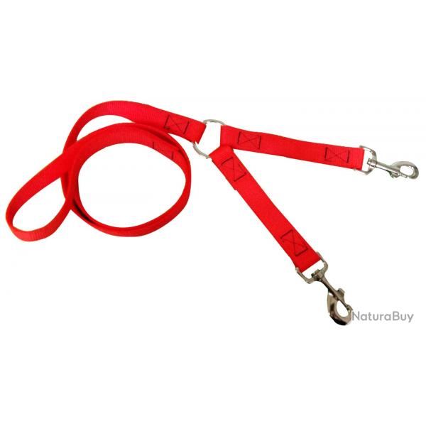 LAISSE POLYPROPYLENE EN 120 + COUPLEUR ORANGE