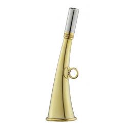 Corne de poche plate 16 cm laiton poli - Elless-Corne
