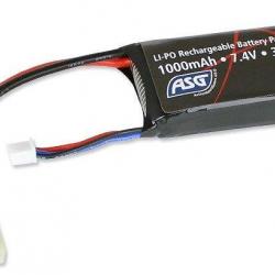Batterie LiPo 7,4v PEQ 1000 mAh Amoeba (ASG)