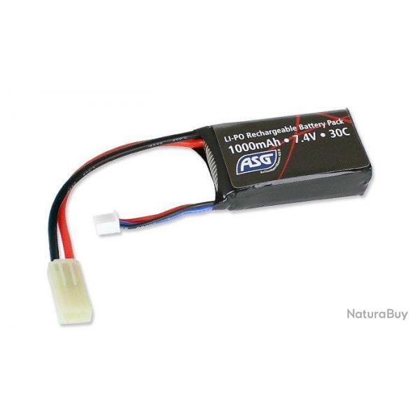 Batterie LiPo 7,4v PEQ 1000 mAh Amoeba (ASG)