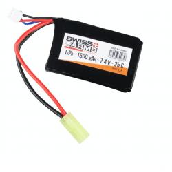 Batterie LiPo 7,4v PEQ 1600 mAh (Swiss Arms)