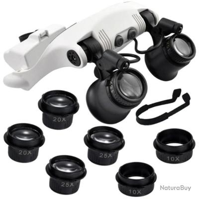 Loupe, Lentilles De Grossissement 30X - 60X - 90X Loupe Portable Avec