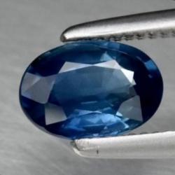 Saphir naturel bleu, 0.61 carats, VS, Madagascar (chauffe traditionnelle uniquement)