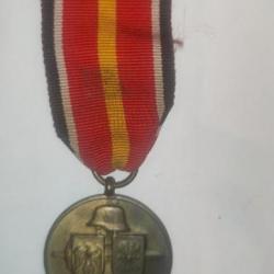 Médaille de la division AZUL "Franco, Wehrmacht, WW2"