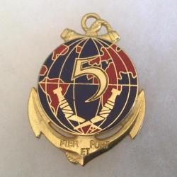 FRANCE TDM - Insigne 5° R.I.A.O.M. Régiment Inter Armes d'Outre Mer