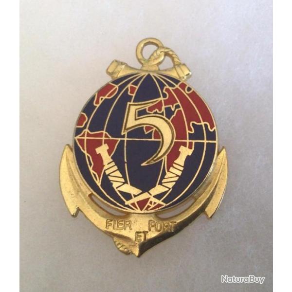 FRANCE TDM - Insigne 5 R.I.A.O.M. Rgiment Inter Armes d'Outre Mer