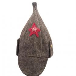 Coiffure hiver armée soviétique avec rabat tour de tête 60/61