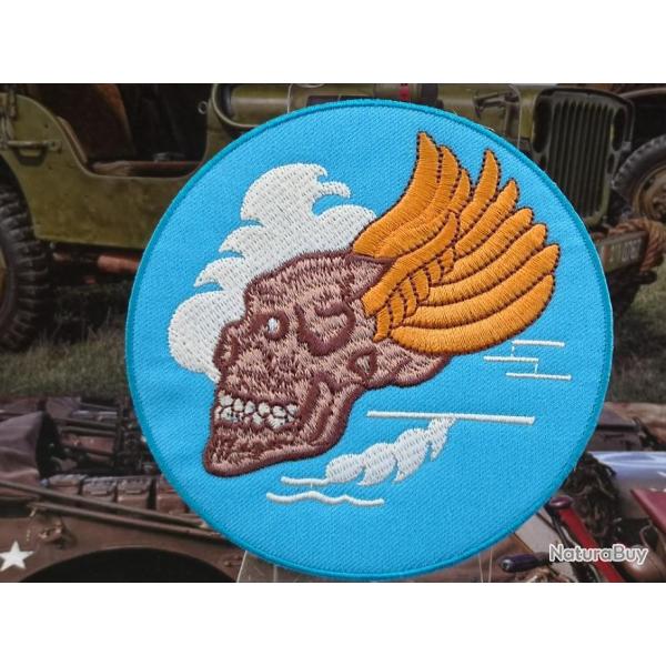 WW2-USAF-85th Fighter Squadron -Diamtre 100 mm Patch brod  coudre ou  coller au fer  repasser
