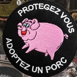 Protégez vous adoptez un porc -  90 mm