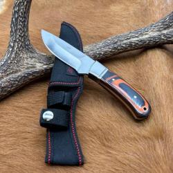 **X- Poignard de chasse survie manche bois totale 20 cm Columbia USA S03 x