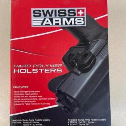 SWISS ARMS - Holster Droitier Rigide Polymère CQC pour Colt 1911 Noir