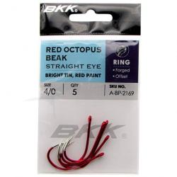 BKK Red Octopus Beak Straight Eye 4/0