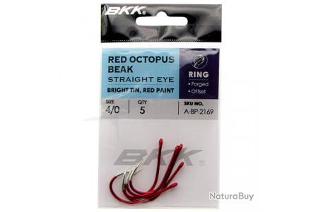 BKK Red Octopus Beak Straight Eye 4/0