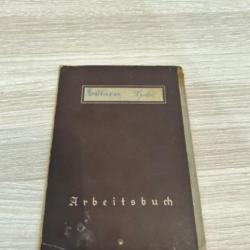 Livret Allemand équipement travail soldat Arbeitsbuch allemand WW2 1939/1945 heer WW2 Allemand