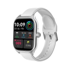 Montre Connectee pour Android iPhone Bluetooth 5.0, Couleur: Blanc
