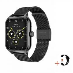 Montre Connectee pour Android iPhone Bluetooth 5.0, Couleur: Noir Black