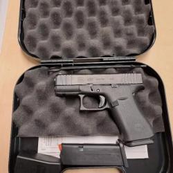 Glock 43x cal. 9X19 NEUF + 1 CHARGEUR SUPPLEMENTAIRE + MALLETTE + chargette