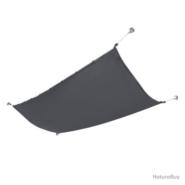 Voile d'ombrage rtractable SPF 50 hydrofuge 140 x 420 cm gris fonc 03_0008767