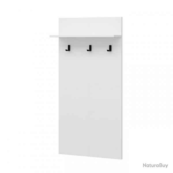 Portemanteau avec espace de stockage 118 x 60 x 16 cm blanc 03_0008166