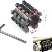 Double rails !!!! Adaptateur fixation sur canon de ( 13 mm à 25,4 ) - Adaptateurs  de bipieds (11278177)