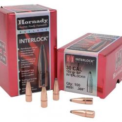 Ogives HORNADY CAL .30 (.308") - 150 grains SP INTERLOCK - Boite de 100