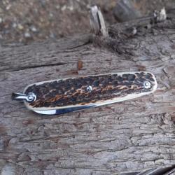 Couteau canif une pièce de la coutellerie Mongin 10 cm en bois de cerf