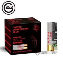 100 Cartouches GECO Compétition Slug Ccs Black 26g Cal 12/67,5
