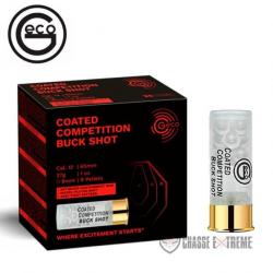 25 Cartouches GECO Compétition Cc Buck Shot 27,0g Cal 12/65