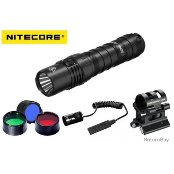 Kit fusil Lampe torche Nitecore MH12 S (lampe + support fusil + commande dporte + filtres)