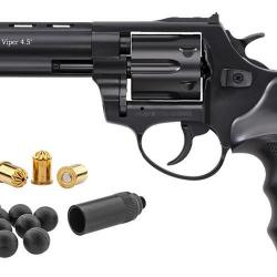 REVOLVER GOMME COGNE EKOL VIPER 4.5" NOIR