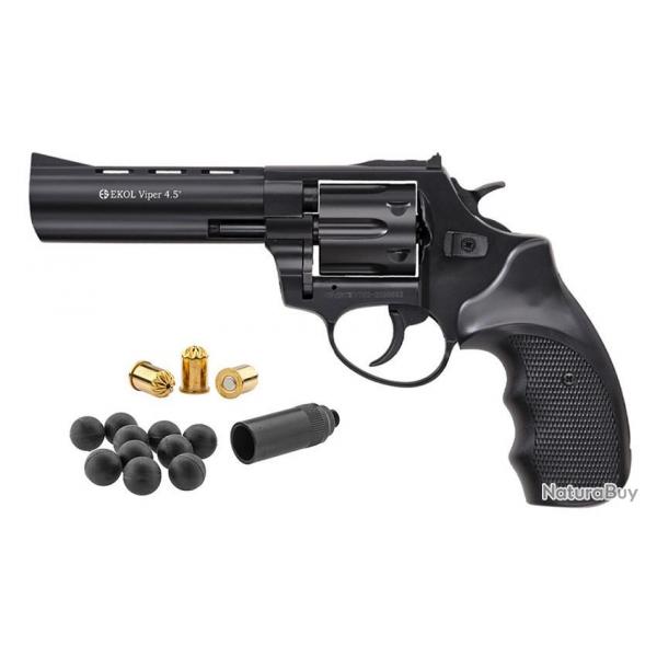 REVOLVER GOMME COGNE EKOL VIPER 4.5" NOIR