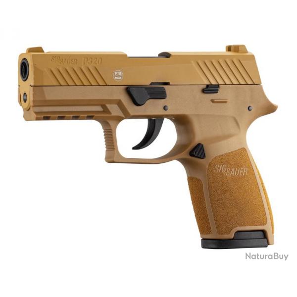 ( Pistolet  blanc SIG SAUER P320 FDE 9mm P.A.K.)Pistolet  blanc SIG SAUER P320 FDE 9mm P.A.K.