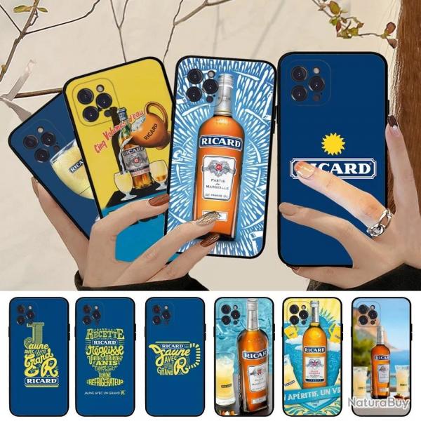 Ricard Coque Anti Choc pour iPhone, Modele: Au Choix, Smartphone: Au Choix