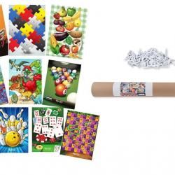 Lot de 10 blasons de jeux d'arc Egertec
