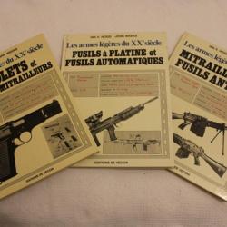 Collection 3 livres Les armes légères du XXe siècle