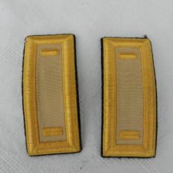 paire d'épaulettes d'officier US américain pour tenue de cérémonie