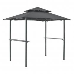 Tonnelle de barbecue 250 x 241 x 151 cm anthracite gris foncé 03_0008738