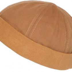 Bonnet Docker Marron Camel Coton Look Marin Miki Keroet Taille unique Marron